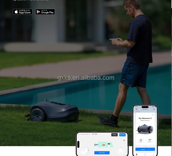 2025 New Arrival WiFi Electric Remote control lawnmower Intelligent Smart Wireless lawn mower Robotic grass cutter robot