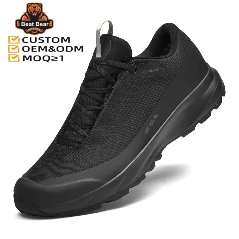 Custom Men Casual Mountain custom shoes Climbing Shoes Waterproof Anti-slip Breathable Trekking Sneakers Outdoor hiking shoes