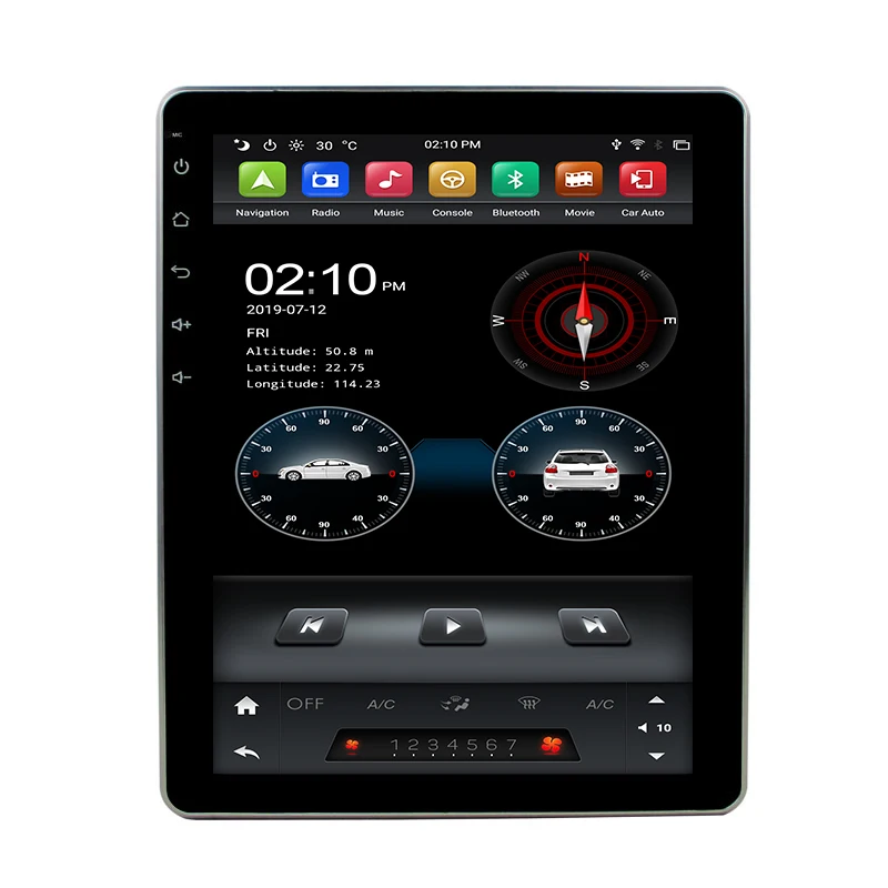 1024*768 up/down Adjust the Angle IPS Screen Universal 12.2 HD Touch Screen Car Radio Stereo Wince System Car DVD Player