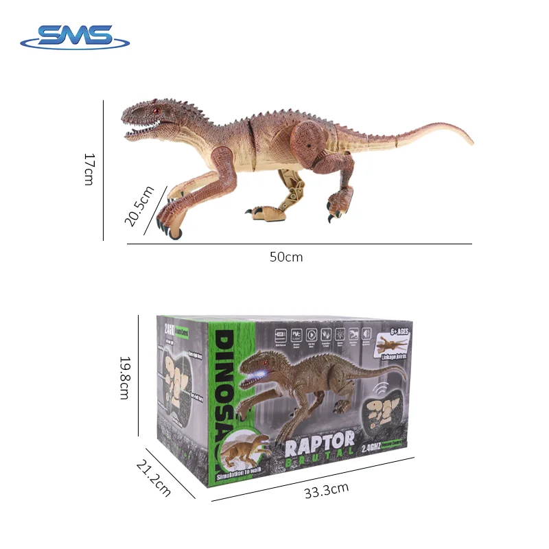 2.4G Plastic Simulation Walking Remote Control Dinosaur Toys Juguete De Dinosaurio Rc Dinosaur Toys With Simulation 3D Eyes