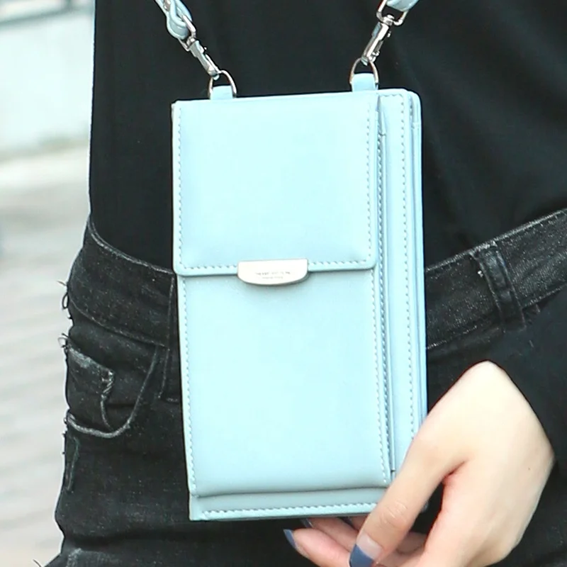 Large Smartphone Crossbody Bag Shoulder Bag Wallet with Credit Card Slots