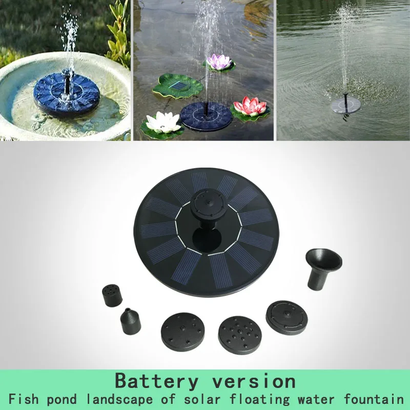 
Solar BirdBath Fountain Pump Solar Powered Fountain Pump 1.2W Solar Powered Floating Fountain Kit for Garden and Patio 