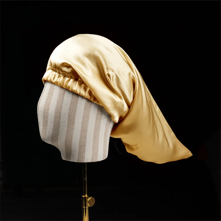 Custom Made Designer Bonnets and Durags Satin 100% Natural Silk Nightcap for Woman
