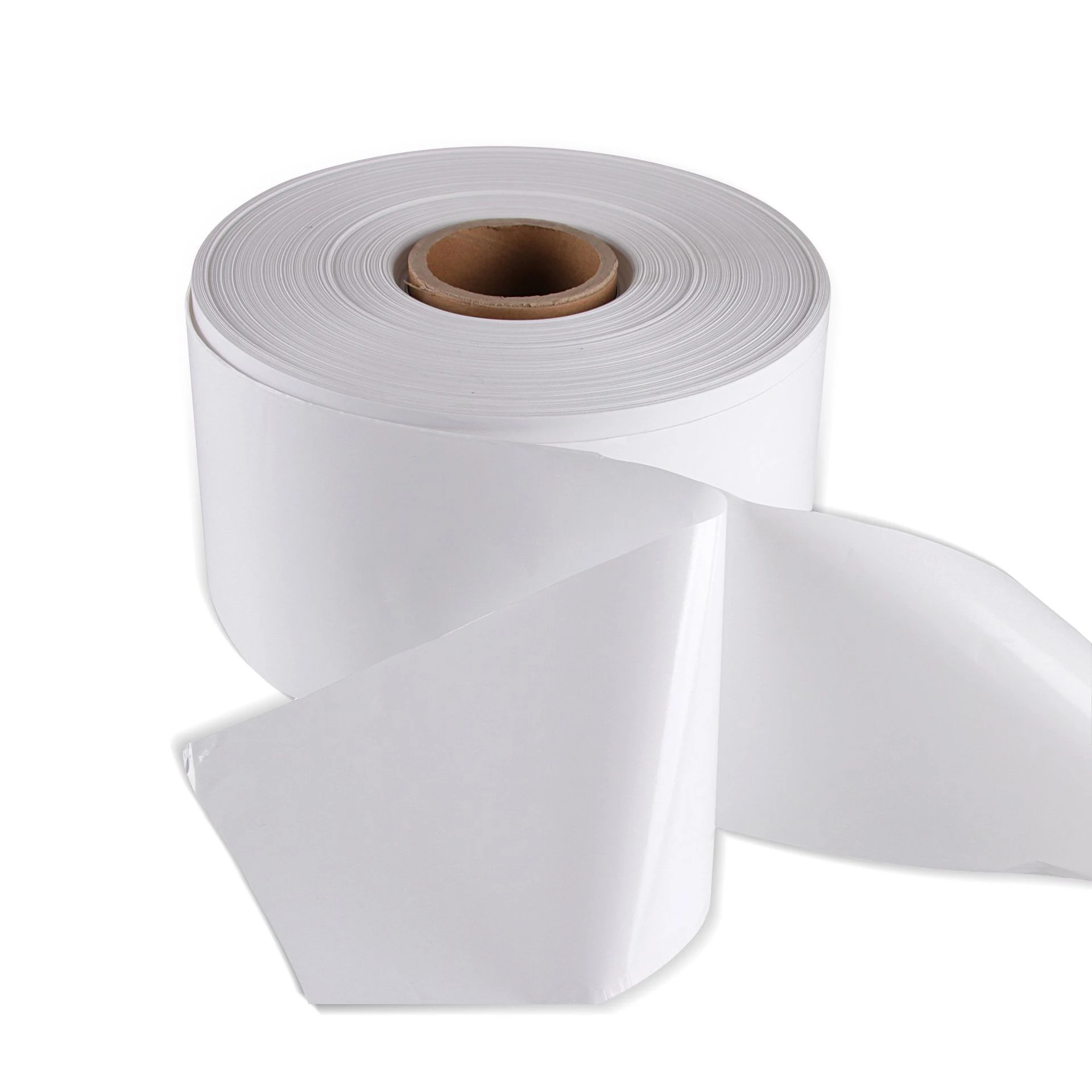 Premium Top Coated Self Adhesive Direct Thermal Label Material in Jumbo Roll for Shipping Logistics Sticker Label