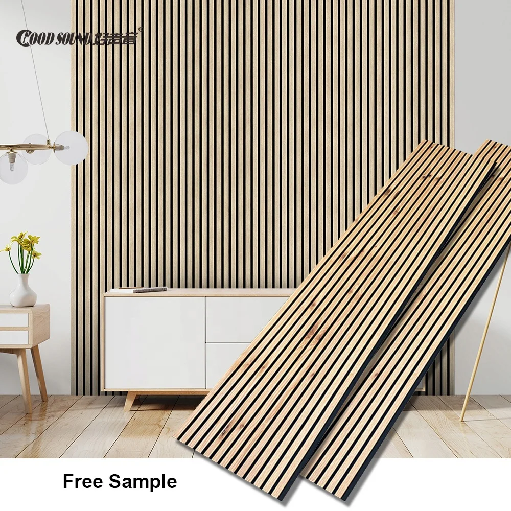 GoodSound Acustic Wall Panel Slat Wood Panel Wandpanelen Pannelli Fonoassorbenti Acoustic Panel Akupaneles