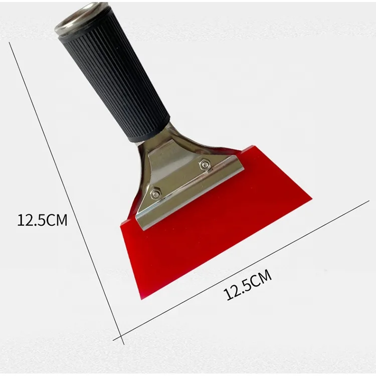 Скребок Bluemax со скошенными ушками резиновый скребок для окон Blue Max с короткой ручкой