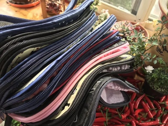 Waterproof Polyester Zipper Folding Sunny Umbrella Storage Bag Travel Water Cup Bag