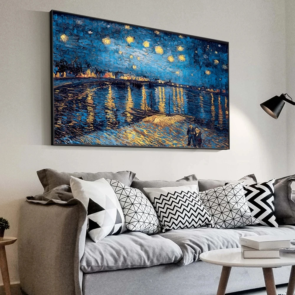 Famous Abstract Art Van Gogh Starry Night Impressionist Starry Night Canvas Print Pictures Canvas Paintings