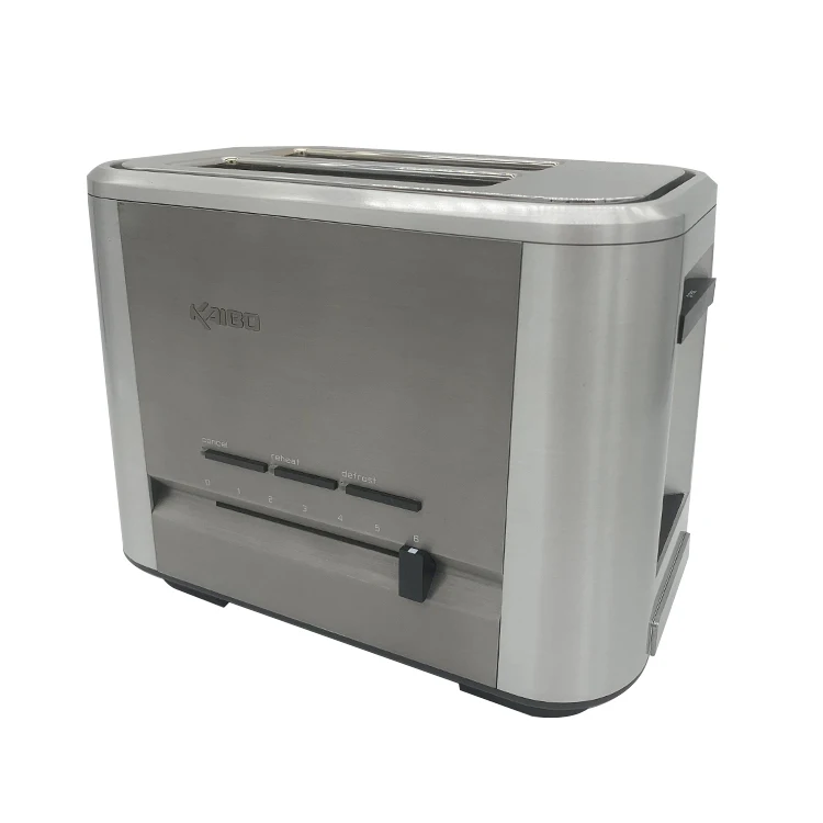 1000W Variable Browning Control Home Pop Up Breakfast Digital Bun Automatic Electric Bread Toaster With Cancel Function