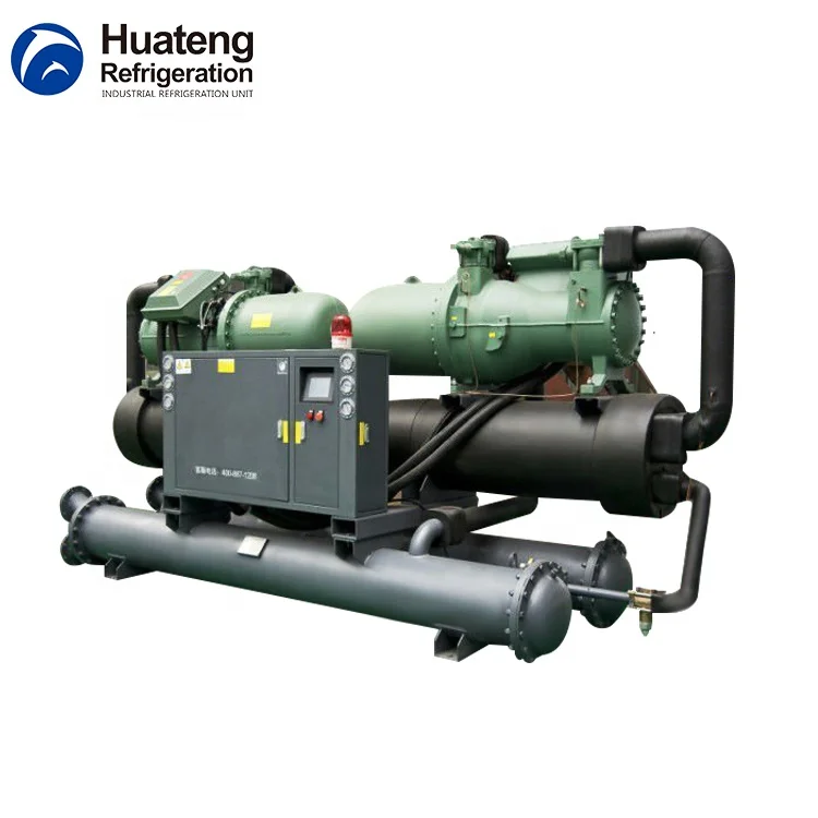 industrial water cooled screw type chiller unit for chemical industry