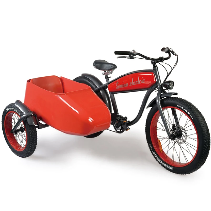 20inch fat tire side car electric bike conversion kit tricycle load children