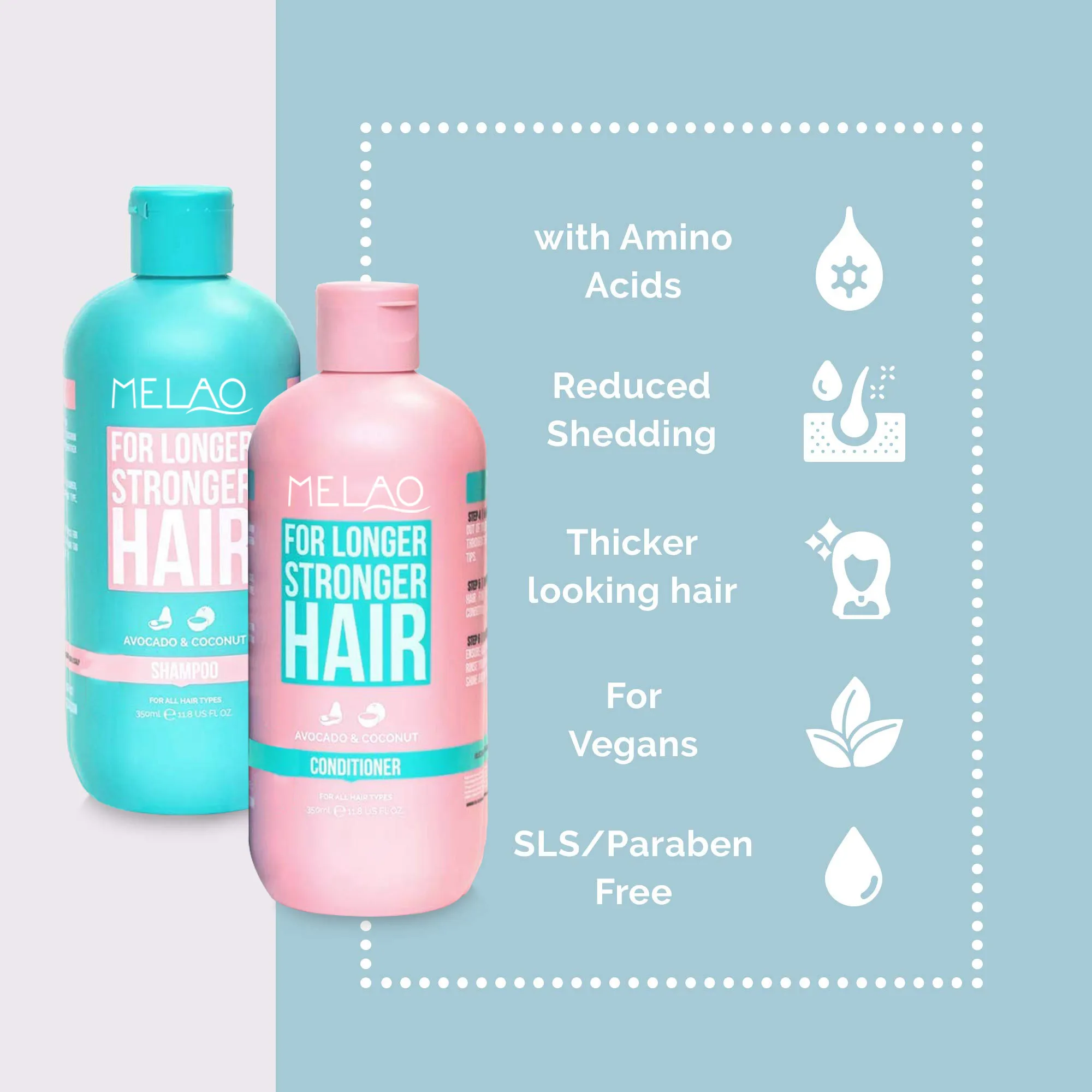 Luxury Wholesale Private Label Sulphate Free Vegan Natural Organic Argan Oil Hair Care Shampoo and Conditioner Set