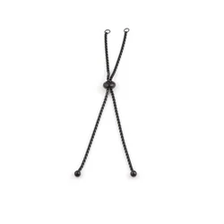 Customized Plastic Bead Stainless Steel Box Chain Adjustable Diy Chain Bolo Bracelet