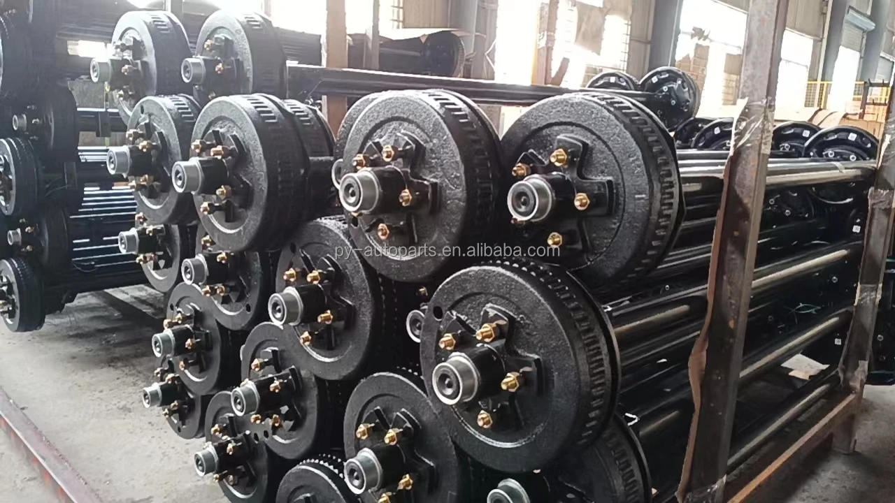 3.5 K 5 Lug Hot Sale Tandem Trailer Electric Brake Axle Spare Parts