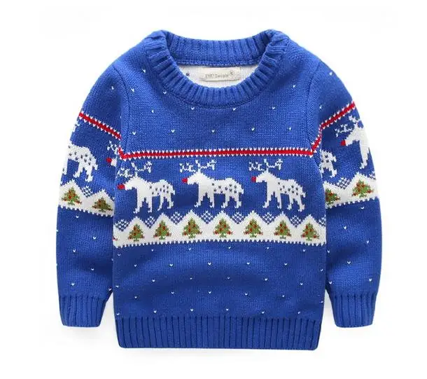 Wholesale Kids Christmas Design Knitted Thick Sweater From Alibb Store