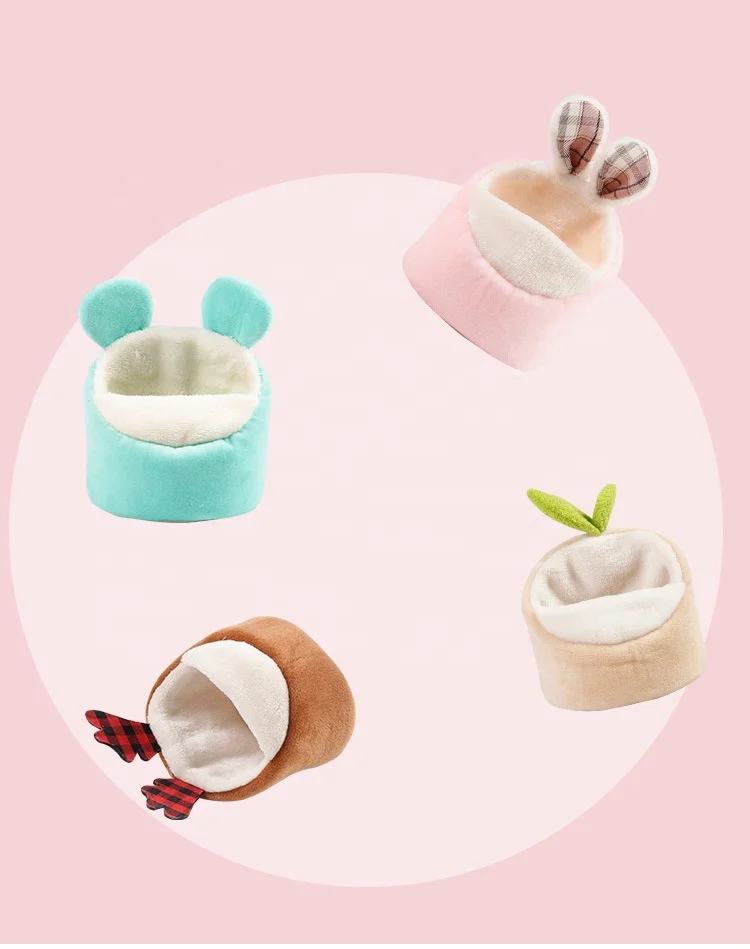 Hamster warm nest pet cute cotton nest gold silk bear honey bag and other animal multi-color pet cage supplies