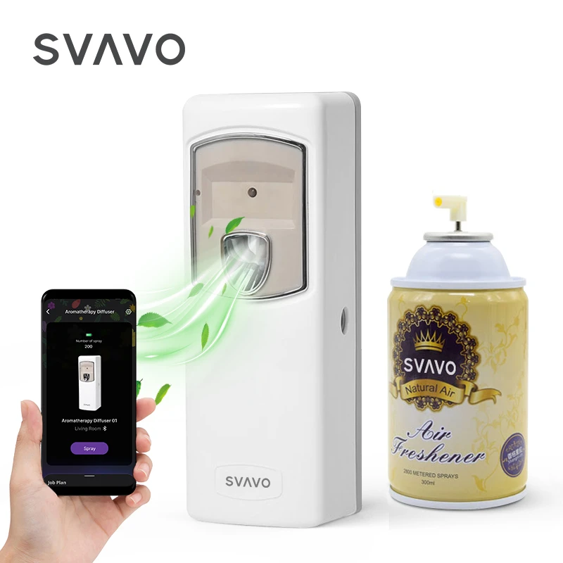 Cheap price Commercial wall mounted battery operated Automatic air freshener Perfume Spray Aerosol Dispenser with BT control