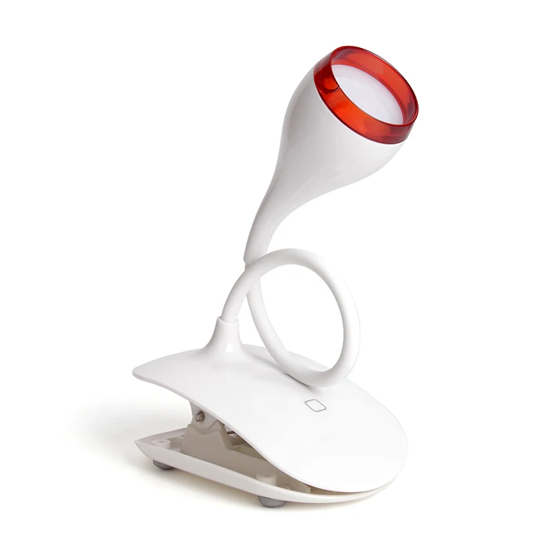 Modern Portable Wireless Battery USB Study LED Kid Bedside Night Reading Mini Clip Desk Lamp