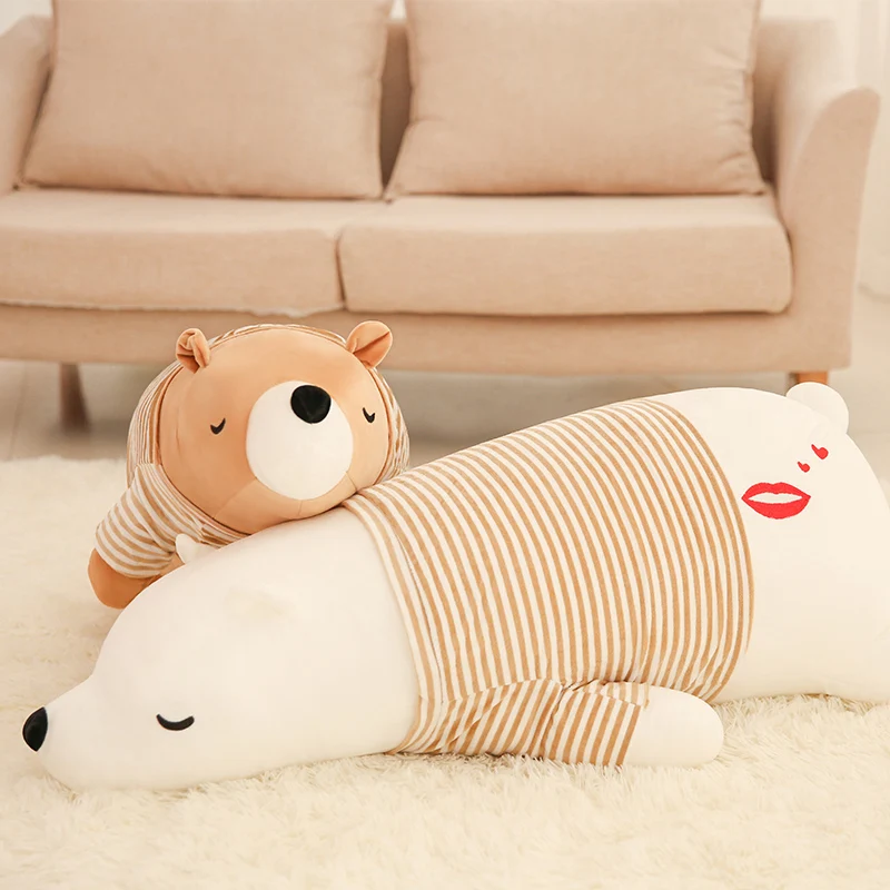 New Cute Lovely Soft Sloth Filling Bear Pillow Realistic Kids Stuffed Animals In Bulk