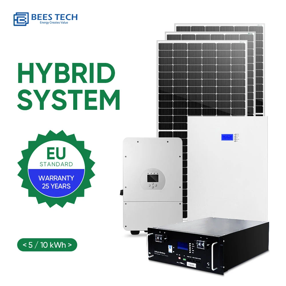 10KW Solar power system complete set hybrid inverter battery 3kw 5kw 6kw 8kw  solar battery solar panel system for home