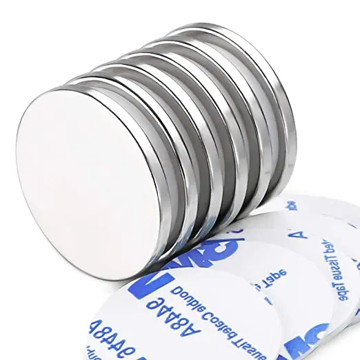 Iman de neodimio neodymium neodym magnetic magnet disk,High quality custom coin magnets with 3m adhesive
