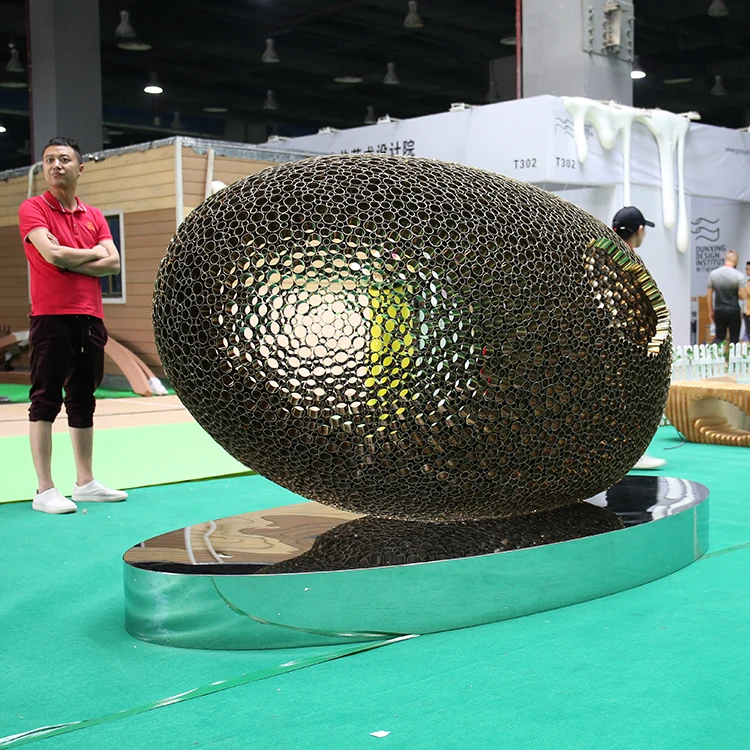 BX-1653 Custom large stainless steel outdoor large project art decoration modern design outdoor art decorative statue sculptures