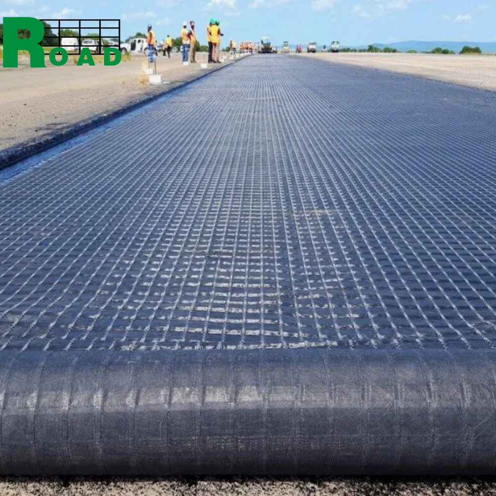 Reinforcement Geogrid Ground Stabilization Civil Engineering Polyester Geogrid 50kn 100kn 150kn