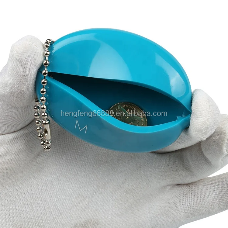 Free sample Japan style pocket euro change holder plastic squeeze coin purse pvc coin purse coin holder