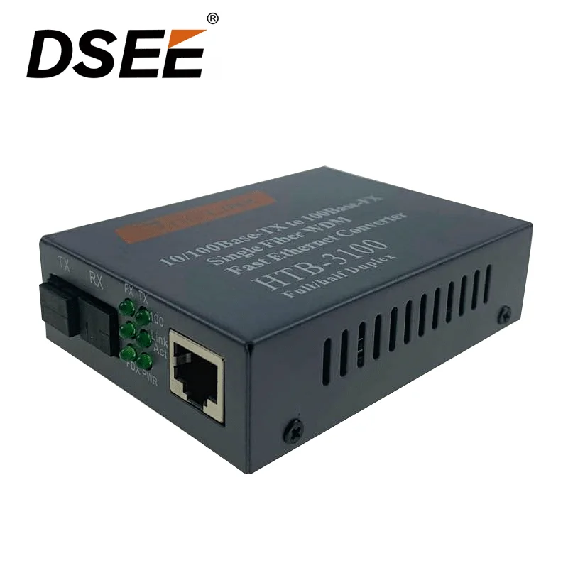 10/100M  25km Netlink Fiber optic rj45  Media Converter htb 3100