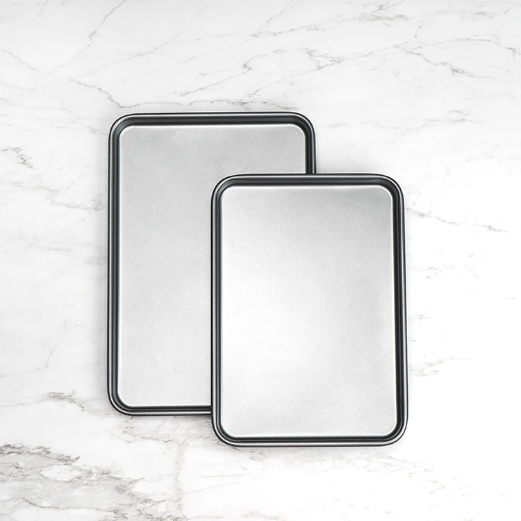 
9/13/15/17 inch Cookie Sheets for Baking Rectangular Carbon Steel Nonstick Cooking Tray Half Quarter Sheet Jelly Roll Pan 