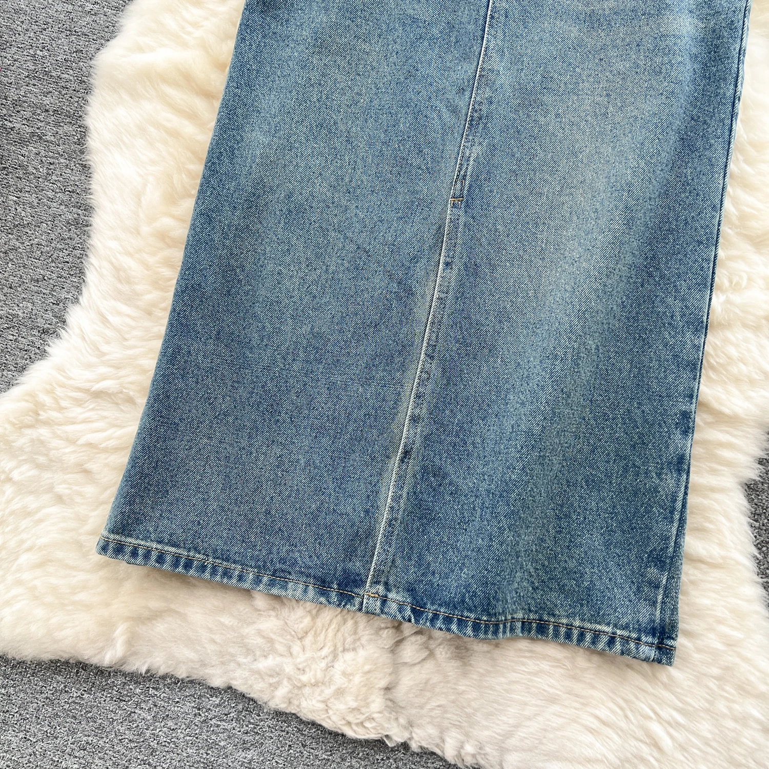 Summer Solid Pencil Skirt Women Casual High Waist Denim Long Skirts For Girls Casual Skirt Clothes Women Wholesale