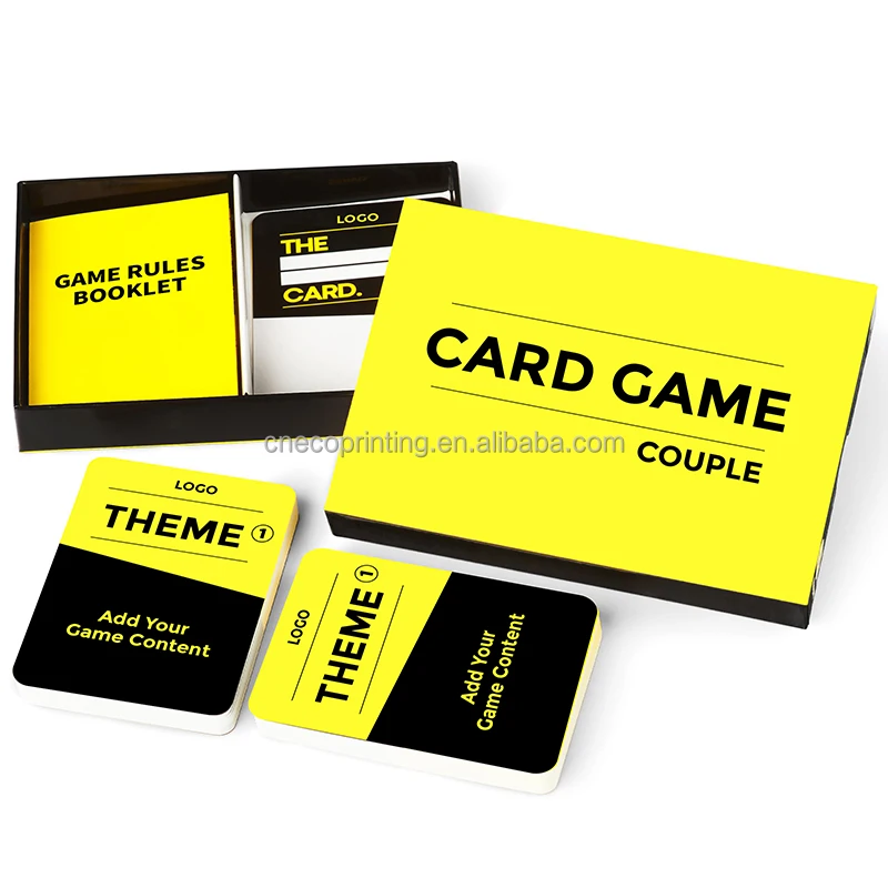 Manufacturer Custom Printing Adults Game Night Lovers Couple Relationship Prompts Play Drinking Cards Games Deck Box Set