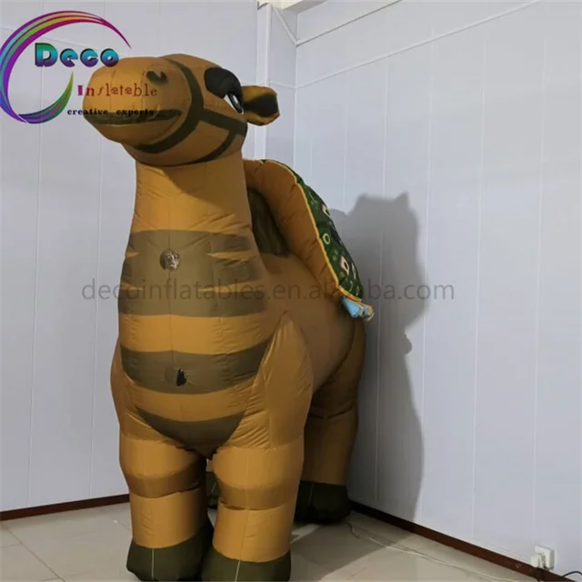 Inflatable Camel Giant Balloon Mascot Model LED Lamp Air Blower Animal Costumes Outdoor Events Cost-effective Sea
