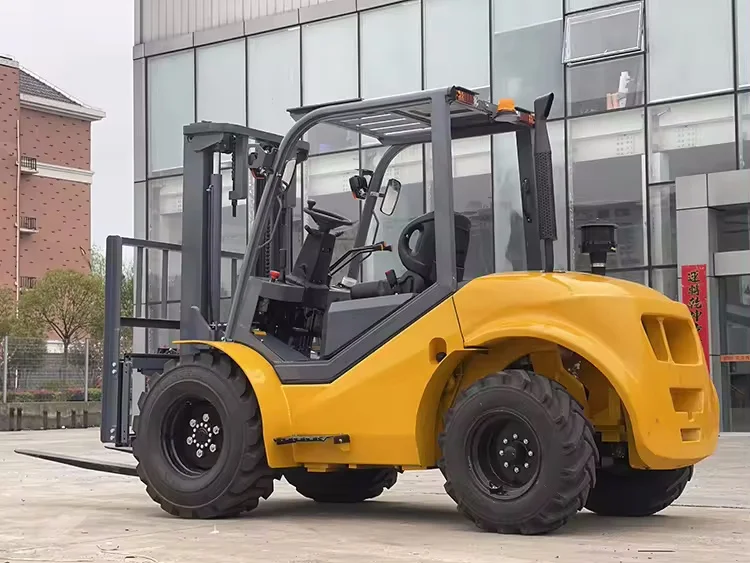 Оптовая продажа дизельный погрузчик 4x4 3 5 тонн 0 для наружного использования 4 колеса внедорожные вилочные погрузчики переносные пересеченной местности
