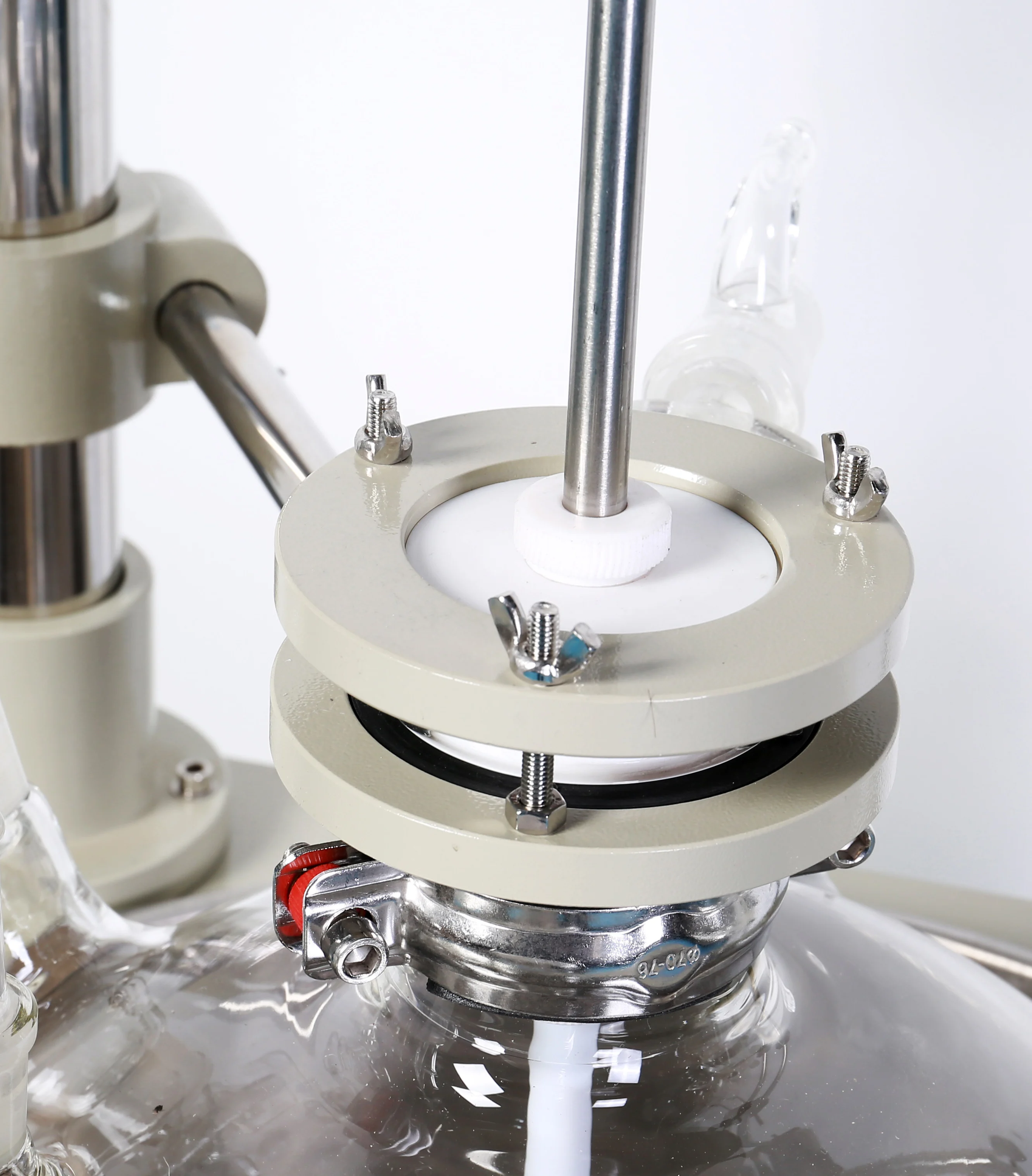 Chemical Laboratory 10L Single Layer Glass Reactor With Thermal Stainless Steel Water Oil Bath Price