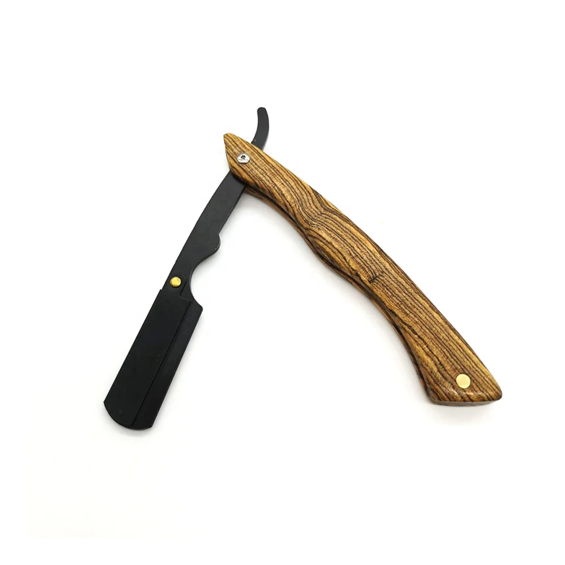 New 2023 Beard Folding Barber Shaver Knife Tool Professional Barber Straight Edge Custom Shaving Razor