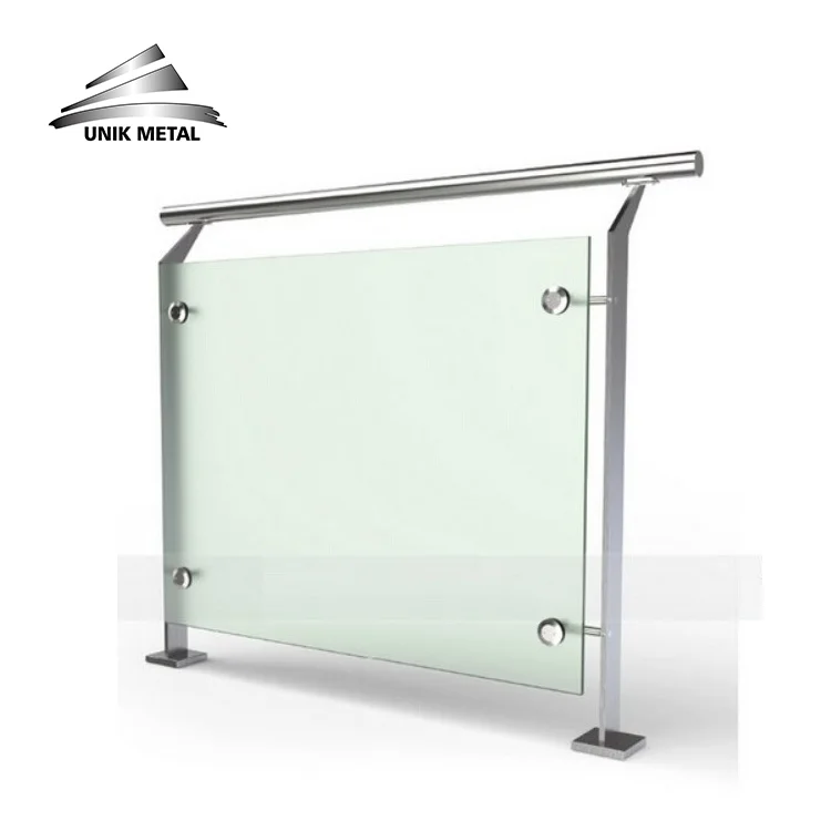 Modern style 304 316 balustrades post stainless steel handrail post stainless steel glass railing post