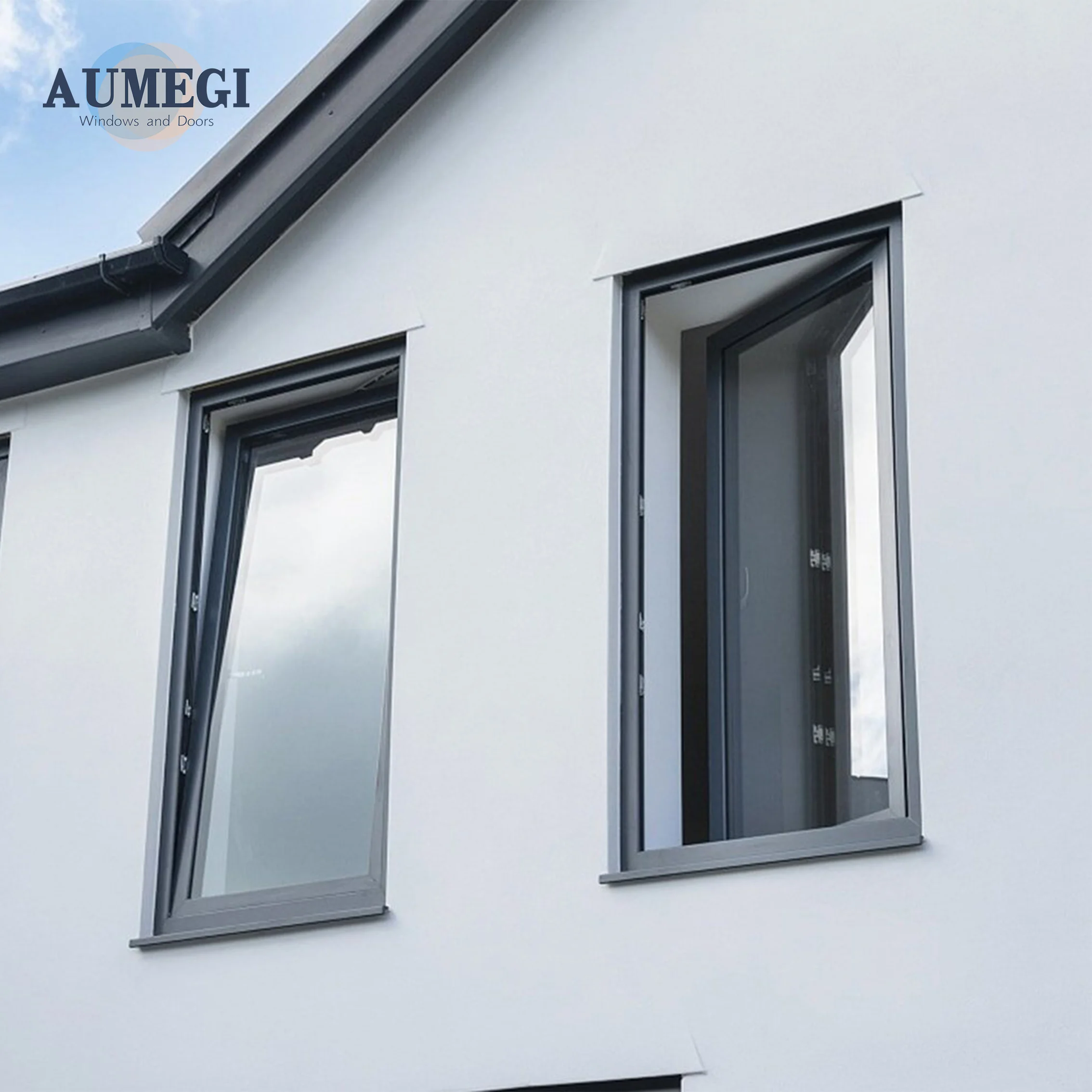AUMEGI American NFRC aluminum Narrow edges and wide field of view energy efficient casement window