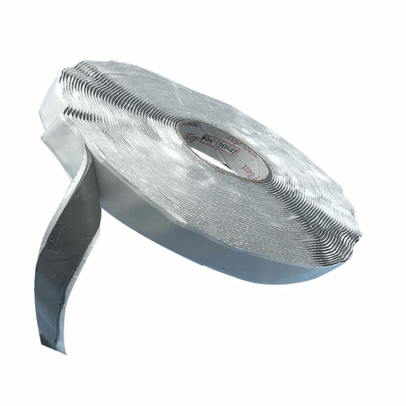Waterproof Aluminum Foil Grey Alu Butyl Rubber Tape For Metal Roof