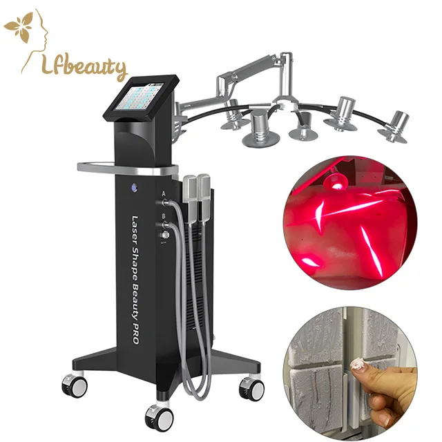 Неинвазивный удаление жира 6D лазер 532 нм лазер зеленый красный свет удаление целлюлита тела похудение 6D 532 нм Зеленый Лазерный Аппарат