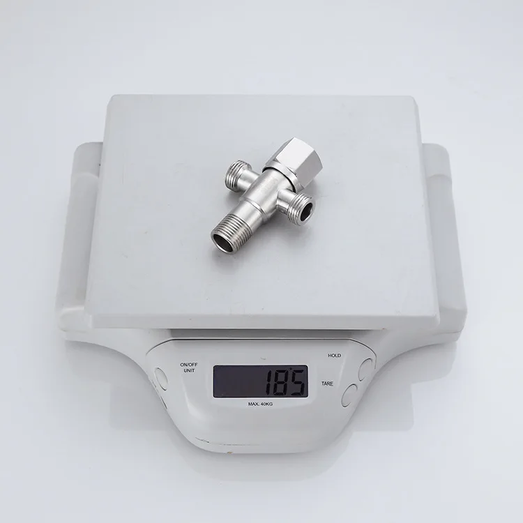 Bathroom 304 stainless steel toilet water heater hot and cold double outlet triangle valve