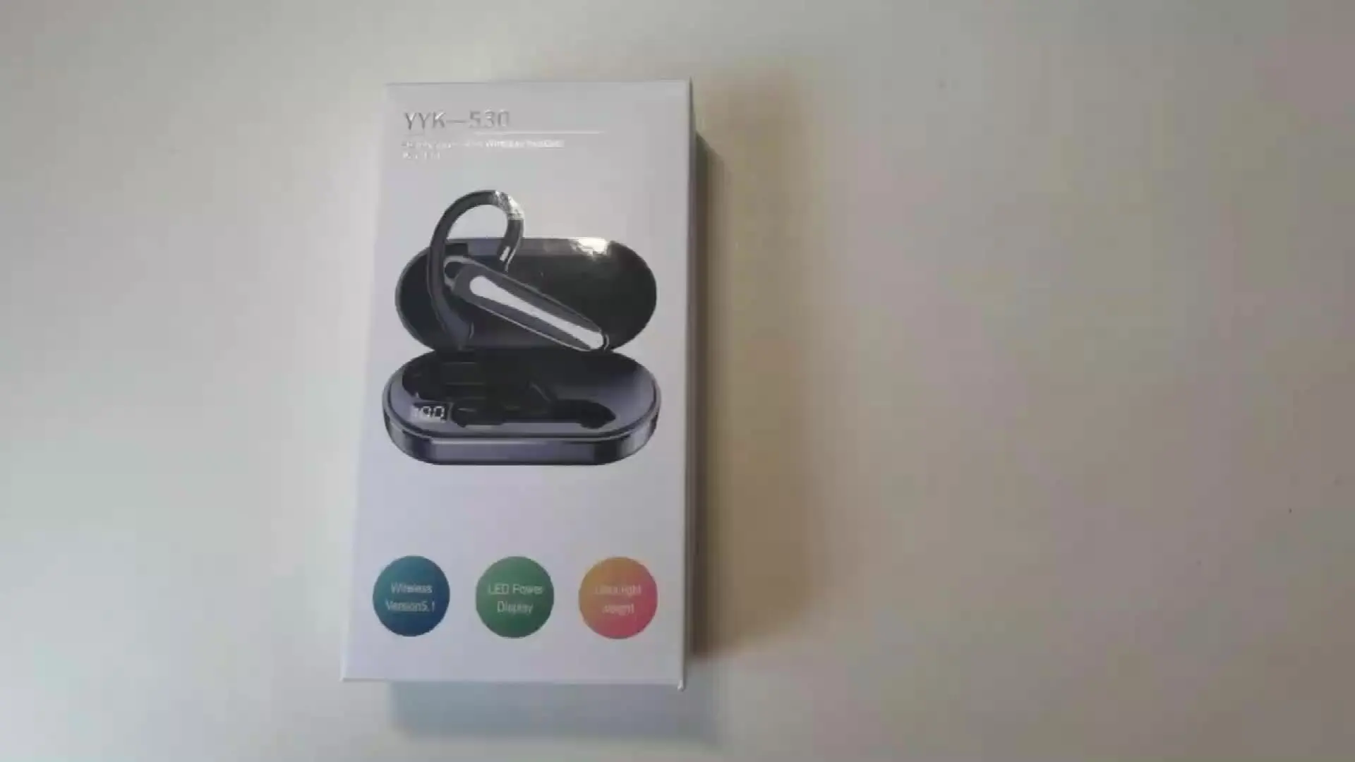New single ear phone long battery life YYK530 wireless headset with Microphone Compatible tws earphone