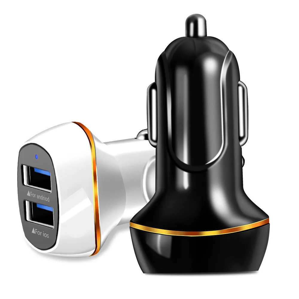 Автомобильное зарядное устройство А 2usb интеллектуальная быстрая зарядка 12-24 В для бортовой зарядки мобильного