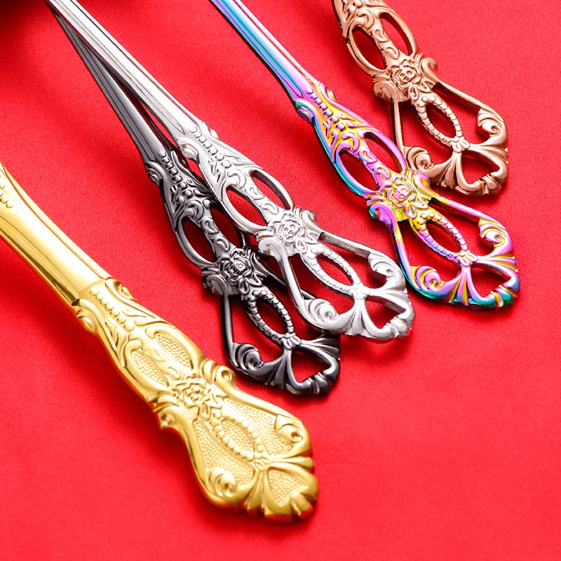 Набор столовых приборов из высококачественной нержавеющей стали, ложка, вилки и нож, посуда для вечеринки, свадебная посуда