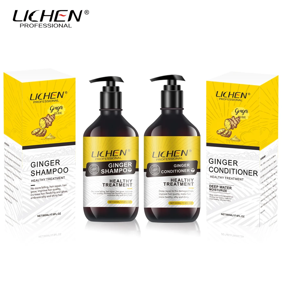 White Private Label Silver Ginger Shampoo Nourishing and Pliancy Hair Shampoo and Conditioner