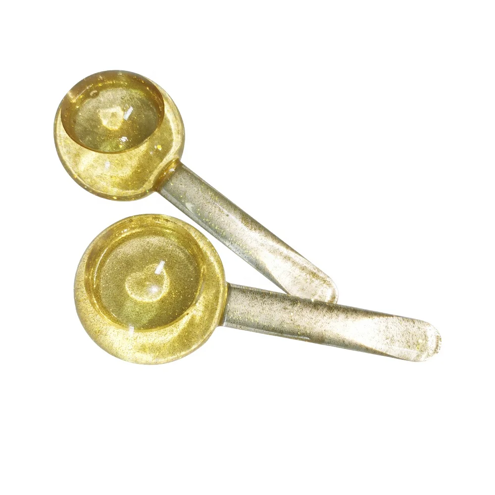 Косметические товары, золотой ледяной глобус, массажер для лица, уход за кожей лица, обычные ледяные шарики с блестками