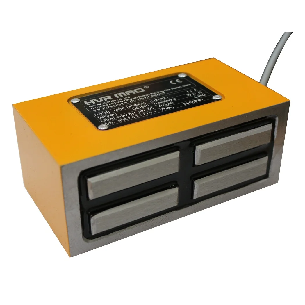 Industrial automation robot arm used electro permanent magnet clamp