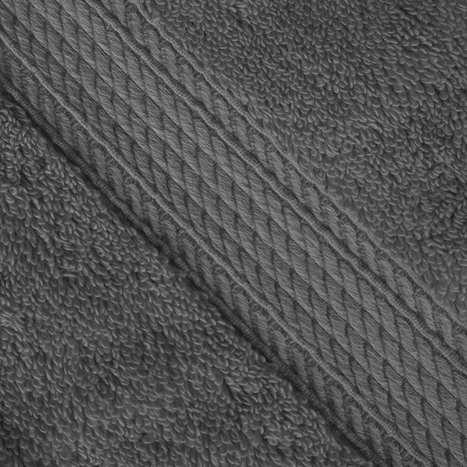 Basics High Absorbent 650gsm 100% Egyptian cotton bathroom towel set plain terry grey bath linen towel