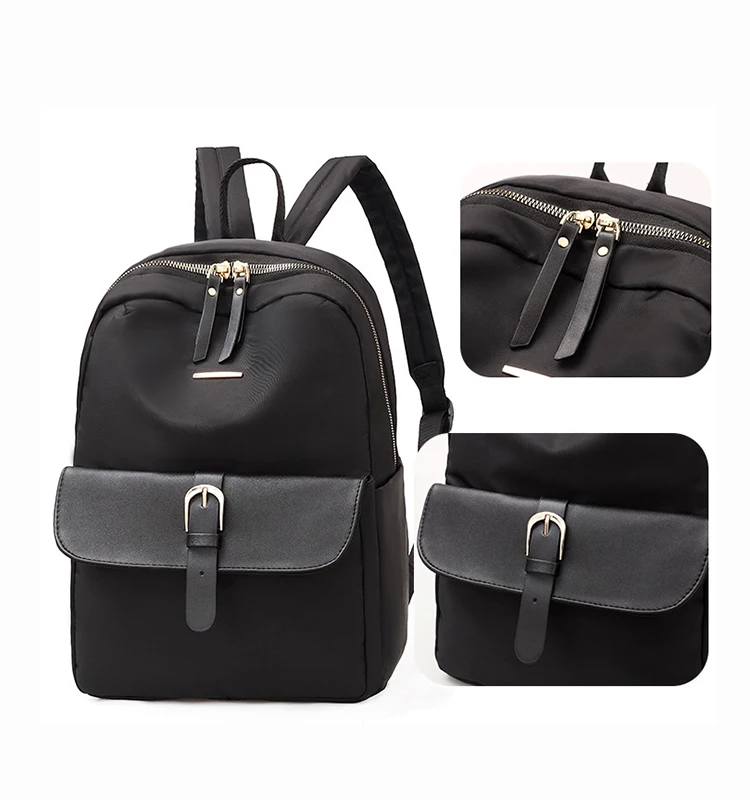 Factory Wholesale women designer nylon waterproof laptop backpack leisure school travelling college backpacks