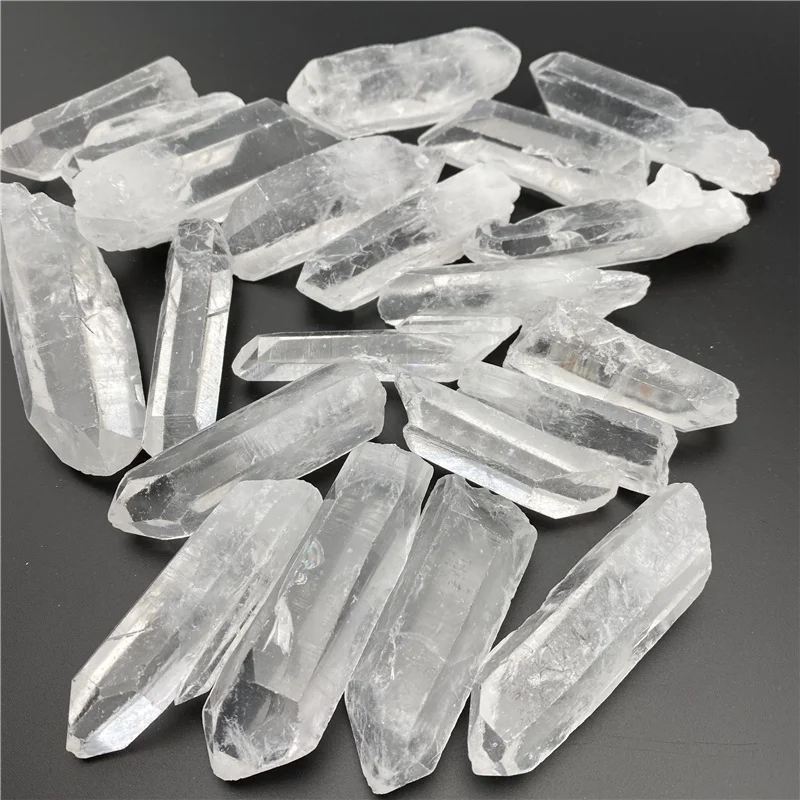 Natural Polished Clear Quartz Tumbled Gravel Crystal Point White Crystal Terminated Point